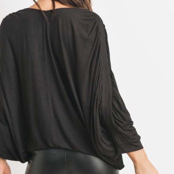 NEW! Shirred Sleeve Top! - Picture 5 of 6